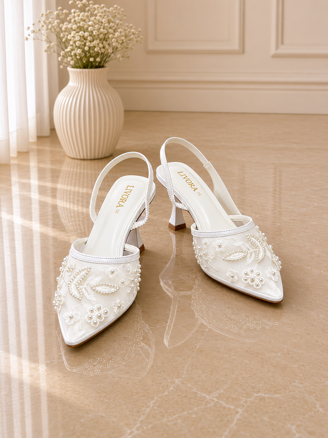 White Pearl Heel