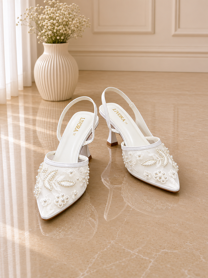 White Pearl Heel